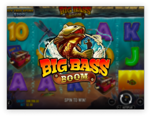 Big Bass Boom online pokie by Pragmatic Play logo