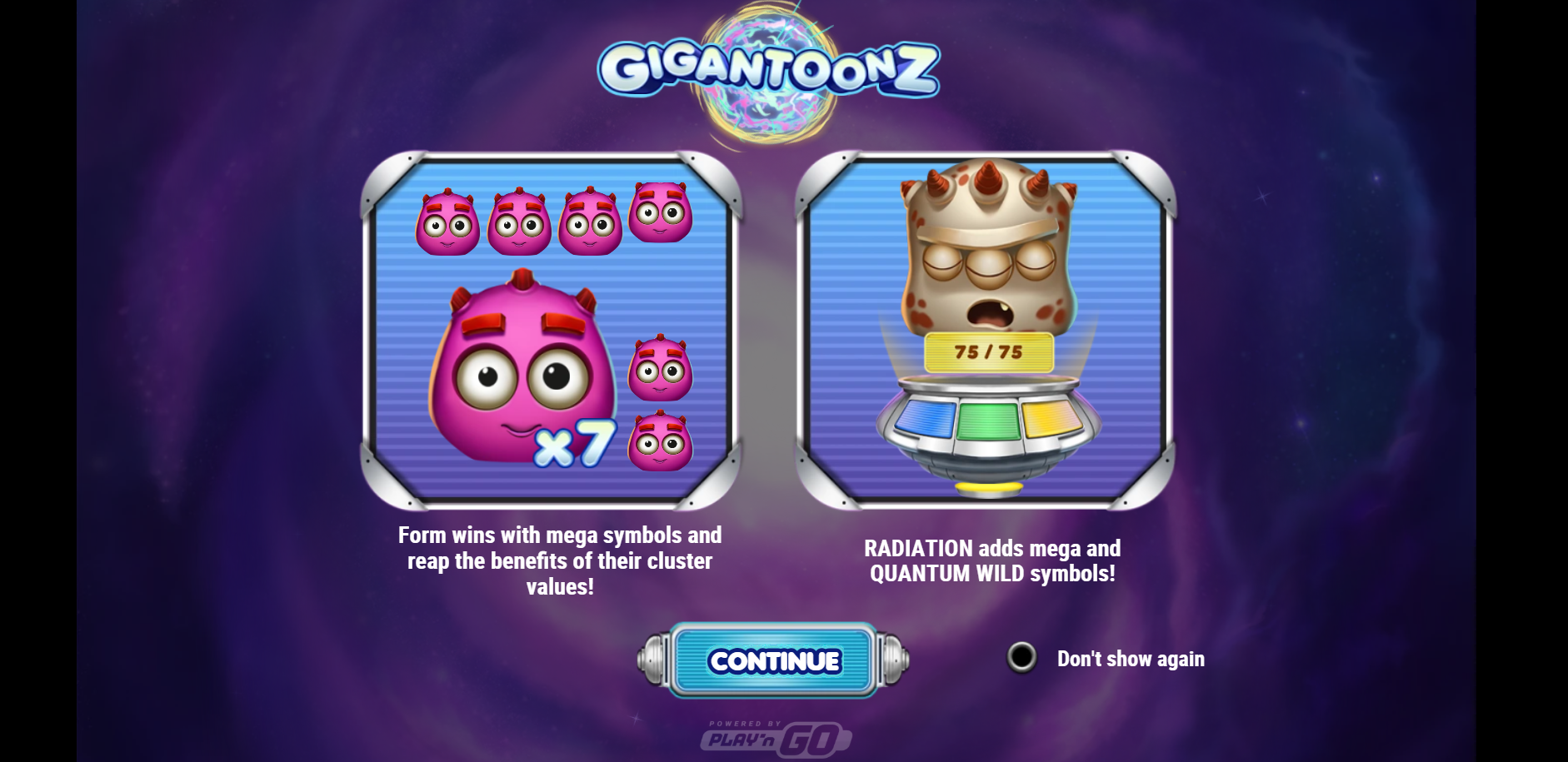 Gigantoonz online pokie by Play N' Go game options