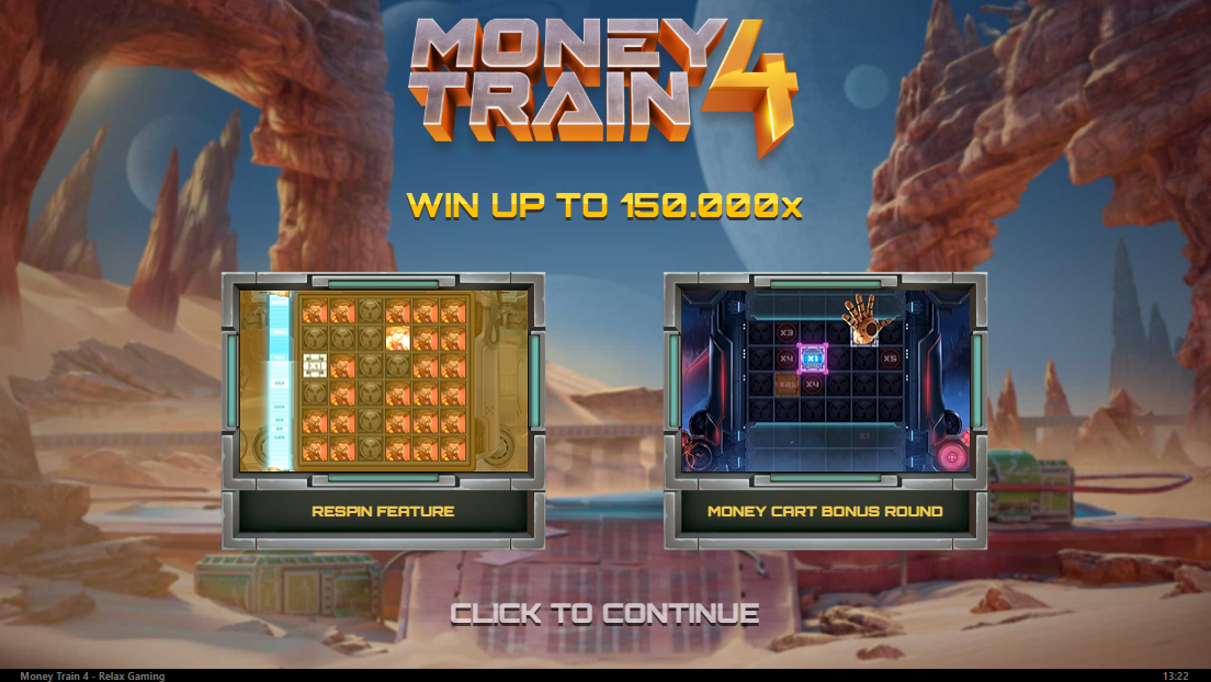 Money Train 4 online pokie by Relax Gaming bonus game options