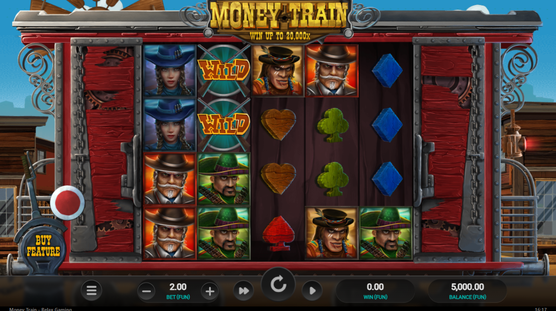 Money Train online pokie by Relax Gaming gameplay