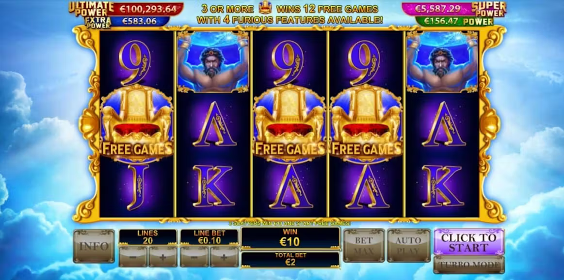 Age of the Gods: Furious 4 slot images