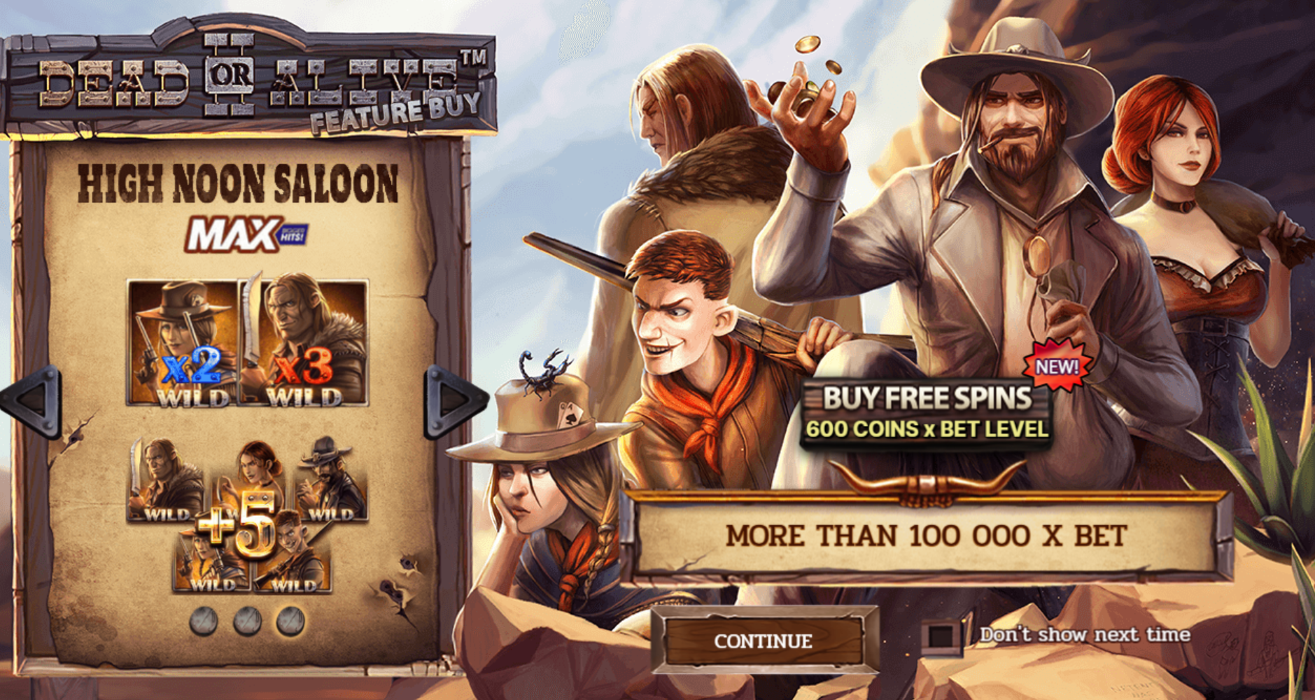 Dead or Alive 2 online pokie by NetEnt free spins options