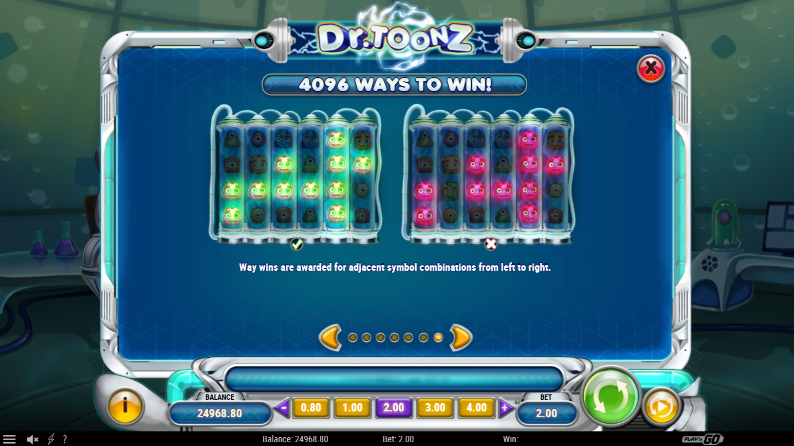 Dr. Toonz online pokie by Play N' Go ways to win